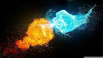 Fire Fist vs Water Fist High Definition HD wallpaper