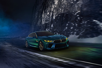 Bmw Concept M8 Gran Coupe Front View , bmw-concept-m8-gran-coupe, bmw, 2018-cars, cars, concept-cars HD wallpaper
