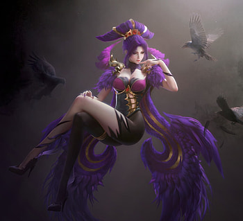 Purple angel, purple, wings, pink, fantasy, angel, girl, luminos, cavan and danny HD wallpaper
