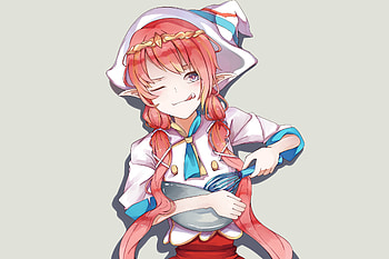 Maid, circe, Fate/Grand order, wink, anime girl HD wallpaper