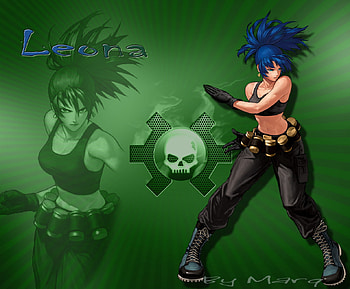 Leona, king, army, kof, fighters HD wallpaper