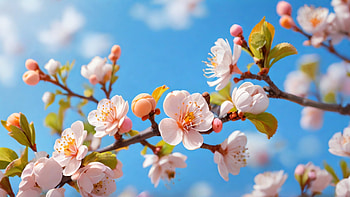 Blossoming Apricot Macro, blossom, apricot tree, sky, bright, flower HD wallpaper
