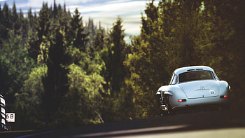 Cars, Back View, Rear View, Mercedes, Silver, Silvery HD wallpaper