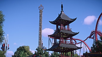 Tivoli Gardens, Oldest amusement park, European wonder, City of Copenhagen HD wallpaper