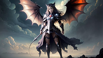 Enchanting Girl With Wings, artist, artwork, digital-art, deviantart HD wallpaper
