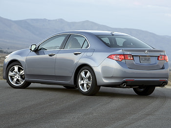 Auto, Mountains, Acura, Cars, Fog, Asphalt, Side View, Style, Akura, 2010, Grey Metallic, Metallic Gray, Tsx HD wallpaper