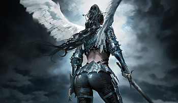 Wing Warrior Girl , artist, artwork, artstation HD wallpaper