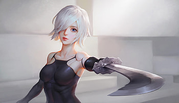 Nier Automata Artwork , nier-automata, 2017-games, games, artwork, artist, fantasy, digital-art HD wallpaper