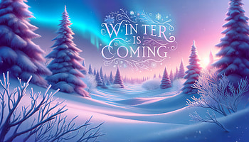 Winter Is Coming, winter, winter is coming, snow, snowy landscape, tree HD wallpaper