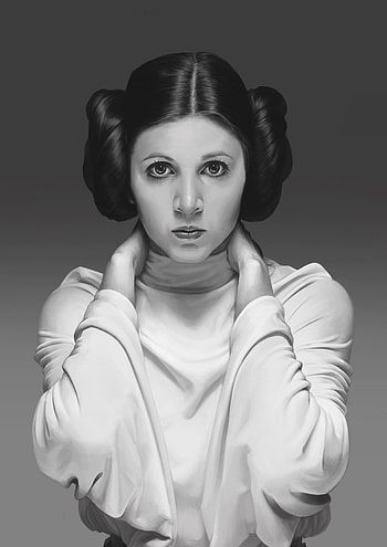 Carrie Fisher, Princess Leia, Artstation HD phone wallpaper