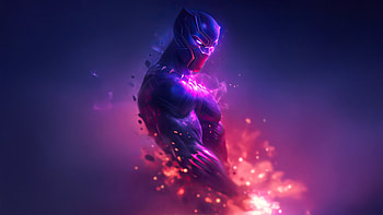 Unstoppable Black Panther, black-panther, superheroes, artwork, art, digital-art, ai HD wallpaper