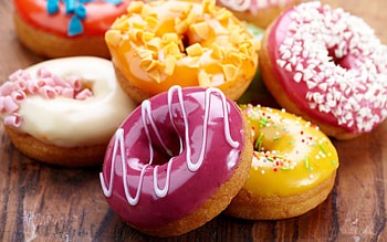 donut , Rich background, Delectable dessert, Tempting treat HD wallpaper
