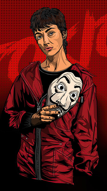 Tokyo Money Heist, Tokyo, Sketch HD phone wallpaper