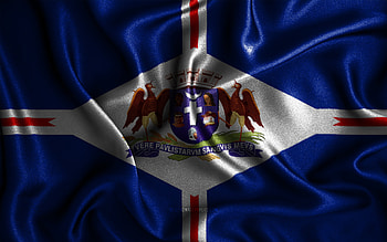 Guarulhos flag, , silk wavy flags, brazilian cities, Day of Guarulhos, Flag of Guarulhos, fabric flags, 3D art, Guarulhos, cities of Brazil, Guarulhos 3D flag HD wallpaper