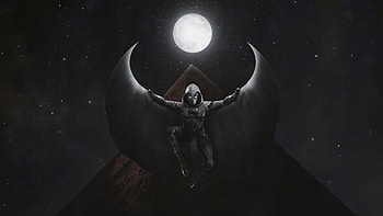 The Heroic Rise Of Moon Knight, moon-knight, tv-shows, superheroes, artwork, digital-art HD wallpaper