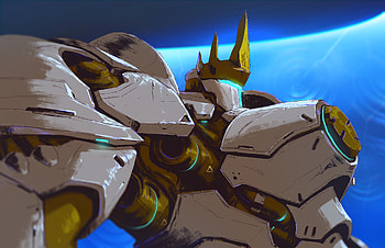 Reinhardt Overwatch, reinhardt-overwatch, overwatch, games, artwork, artist, digital-art, deviantart HD wallpaper