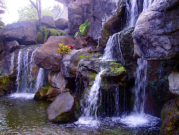 Nature, Rocks, Waterfall HD wallpaper
