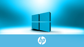 Windows 10 OEM for HP Laptops 06 0f 10 - 3D Windows 10 Logo with HP - . . High Resolution , Green HP Logo HD wallpaper
