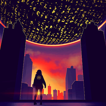 Art, Dawn, City, Building, Silhouette HD phone wallpaper
