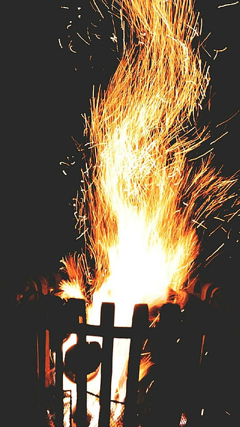 Bonfire, Night Aesthetic, noght aesthetic HD phone wallpaper