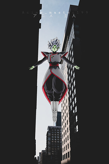 Fused zamasu, sky, future trunks, gokublack, dragon ball super HD phone wallpaper