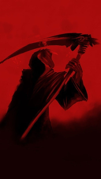 Black Devil, Red Theme, Death HD phone wallpaper