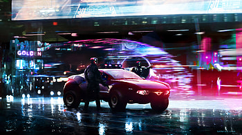 Cyberpunk Police Cars , cyberpunk, artist, artwork, digital-art HD wallpaper