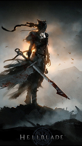 Hellblade , Artistic and symbolic, Dark fantasy themes, Evokes intense emotions HD phone wallpaper