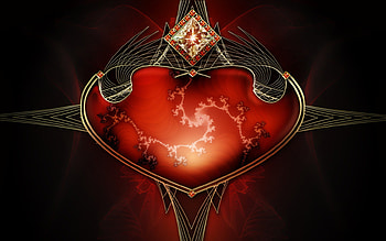 dragon heart, colors, fellings, 3d, abstract, light, cool, dragon, heart, event HD wallpaper