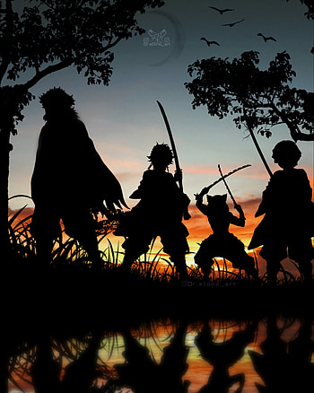 Kimetsu no yaiba , people_in_nature, sky HD phone wallpaper