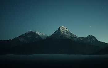 Dusk Mountains , mountains, dusk, nature HD wallpaper