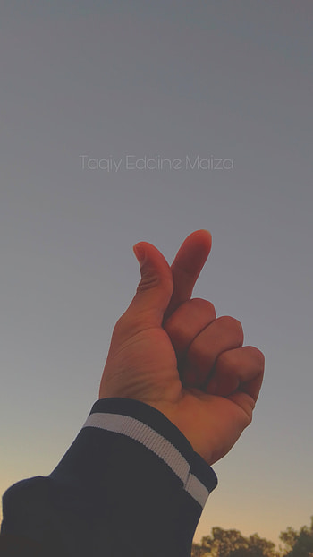 Love, finger, sky HD phone wallpaper