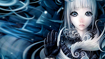 GIRL with MYSTERIOUS EYES, eyes, girl, mystery, anime HD wallpaper