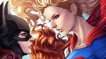 Batgirl Vs Supergirl, batgirl, superheroes, artwork, artist, artstation HD wallpaper
