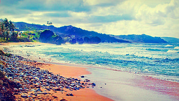 Barbados , perfection, Exquisite visuals, Flag backgrounds HD wallpaper