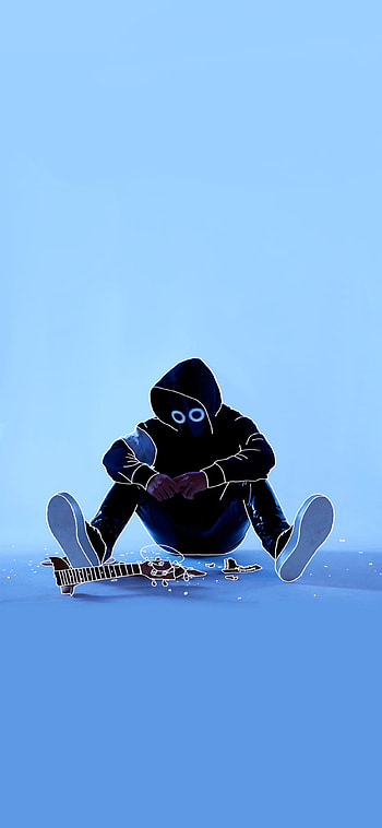 Boywithuke IDGAF, music, blue HD phone wallpaper
