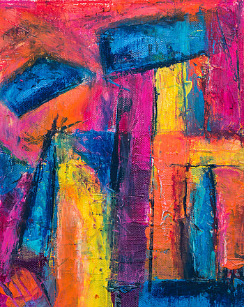 Abstract, Multicolored, Motley, Paint, Canvas, Smears, Strokes HD phone wallpaper
