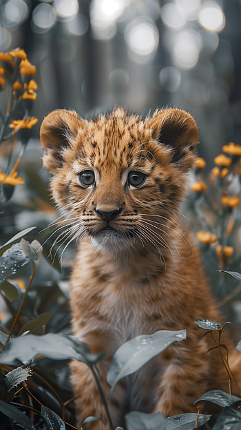 Adorable Tiger Cub, cub HD phone wallpaper