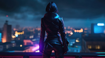 Cyberpunk Asssasins , cyberpunk, warrior, artist, artwork, digital-art HD wallpaper