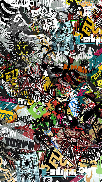 Stickers, art, painting HD phone wallpaper