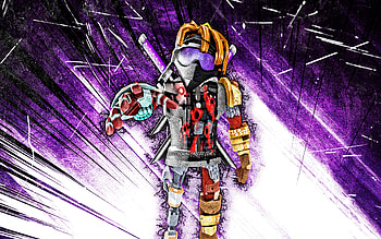 Zelda Breath of the Wild, grunge art, Roblox, fan art, Roblox characters, violet abstract rays, Zelda Breath of the Wild Roblox HD wallpaper