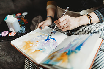 Miscellanea, Miscellaneous, Hands, Creation, Watercolor HD wallpaper