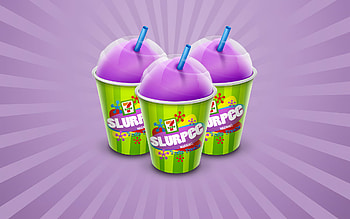 Colorful Slurpee Drink, food, Slurpee, drink, ice, purple HD wallpaper