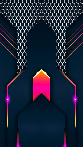 Blue gamer geometric, tech, new, modern, parallel, symmetry, shapes, pattern, , mesh HD phone wallpaper
