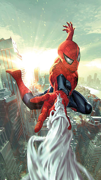 Ultimate Spider-Man, Peter Parker, Comic, comic art HD phone wallpaper