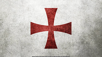Flag of the Knights Templar (Several Resolutions) by . HD wallpaper