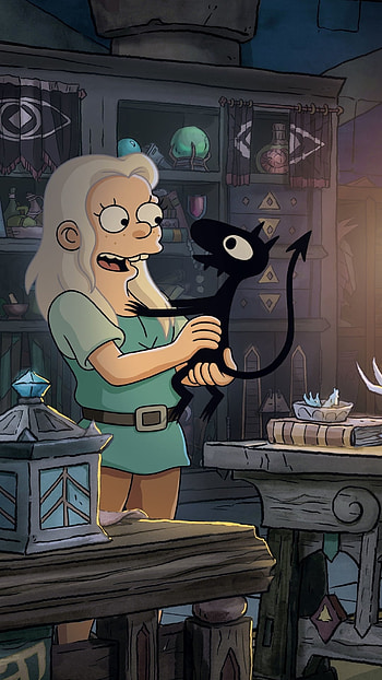 Disenchantment, TV show, Animated fantasy, Streaming HD phone wallpaper