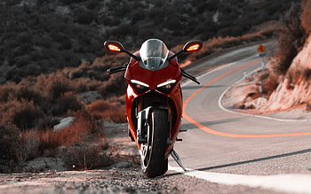 Ducati Panigale V4, 2021, front view, sportbike, new red Panigale V4, Italian sportbikes, Ducati HD wallpaper