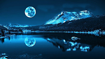 Mountain Moon Lake . Backgrounds, , Mobile in HD wallpaper