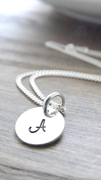 A Letter, Silver, Locket Chain, locket, chain HD phone wallpaper